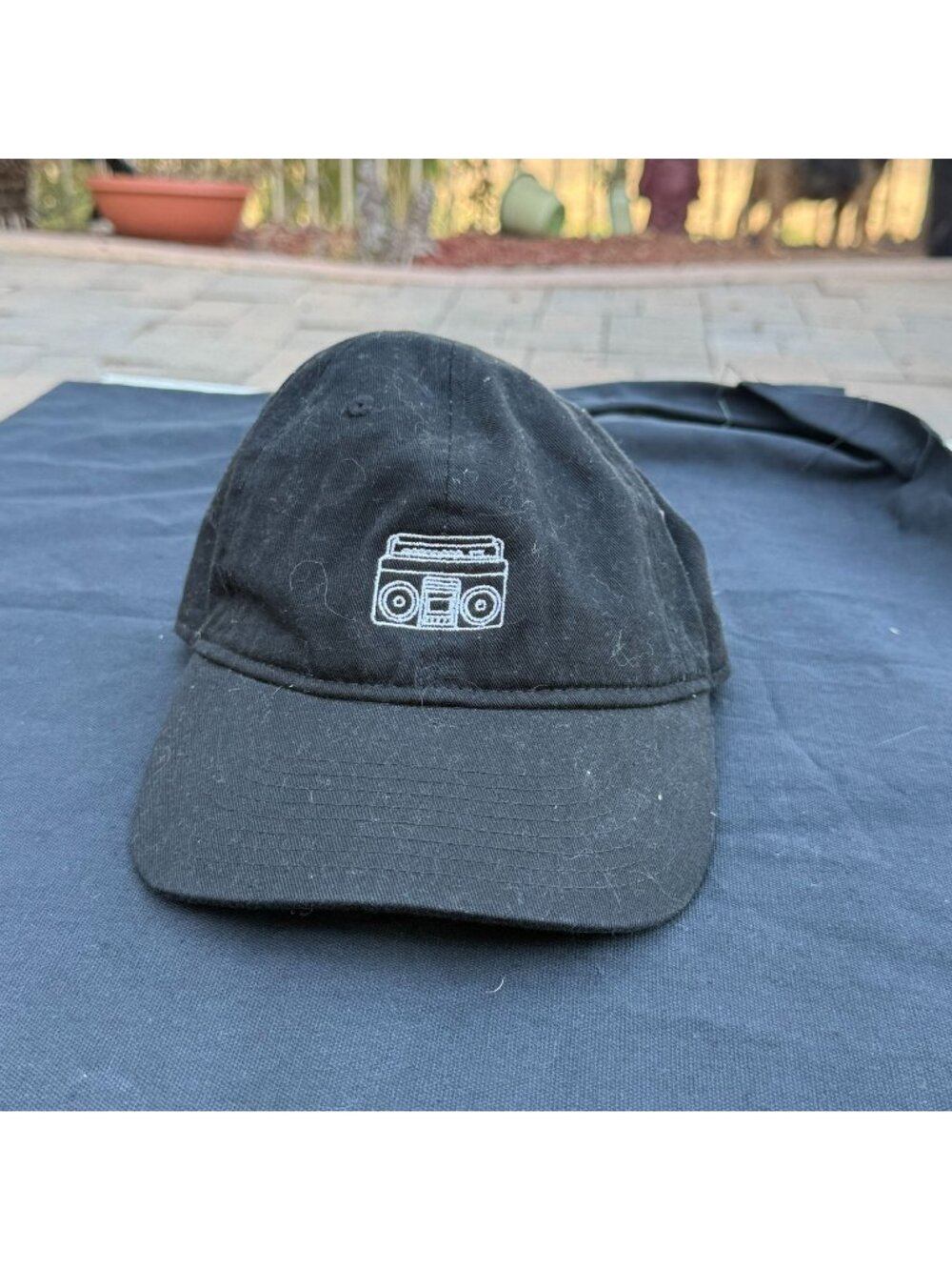 Maddie Tae Logo Adult Black Adjustable Baseball Cap Hat One Size